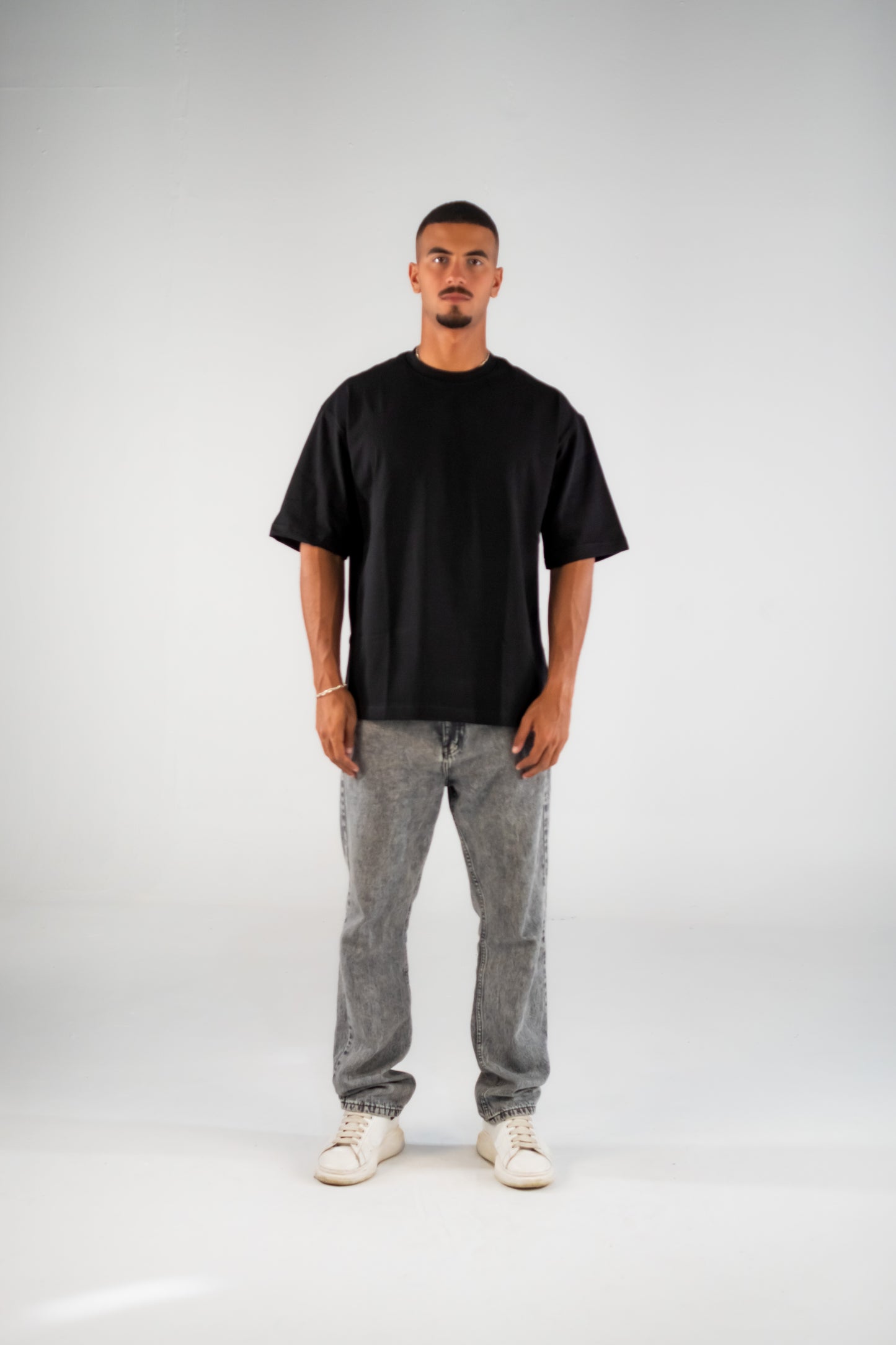 Embossed T-shirt in Black