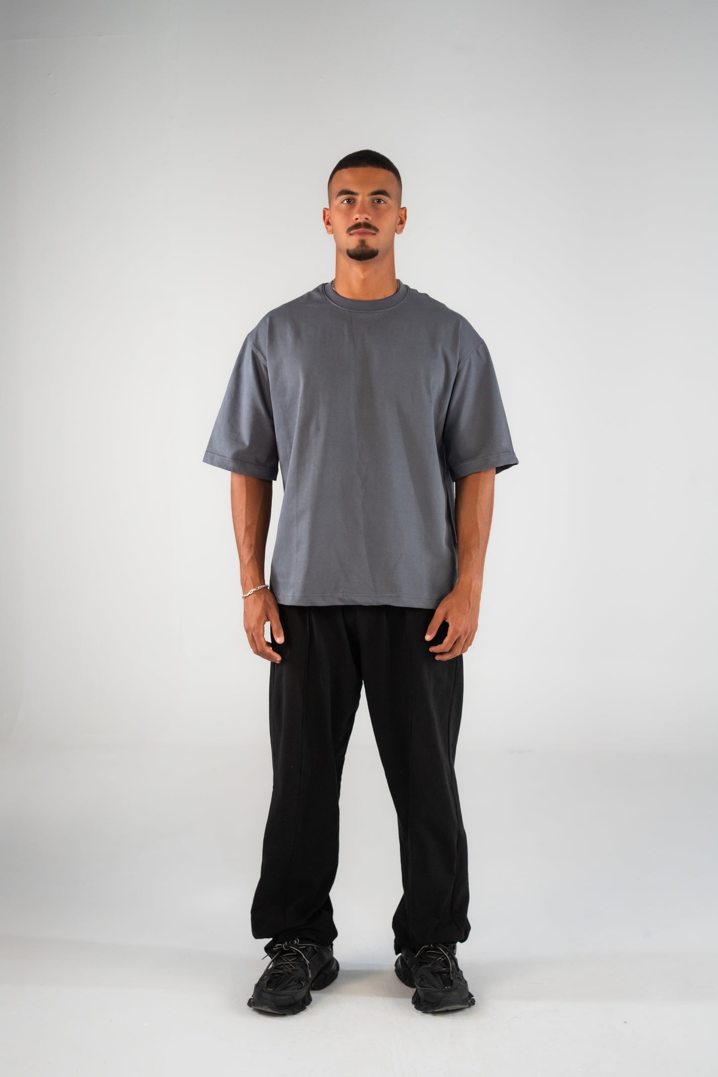 Embossed T-shirt In Grey