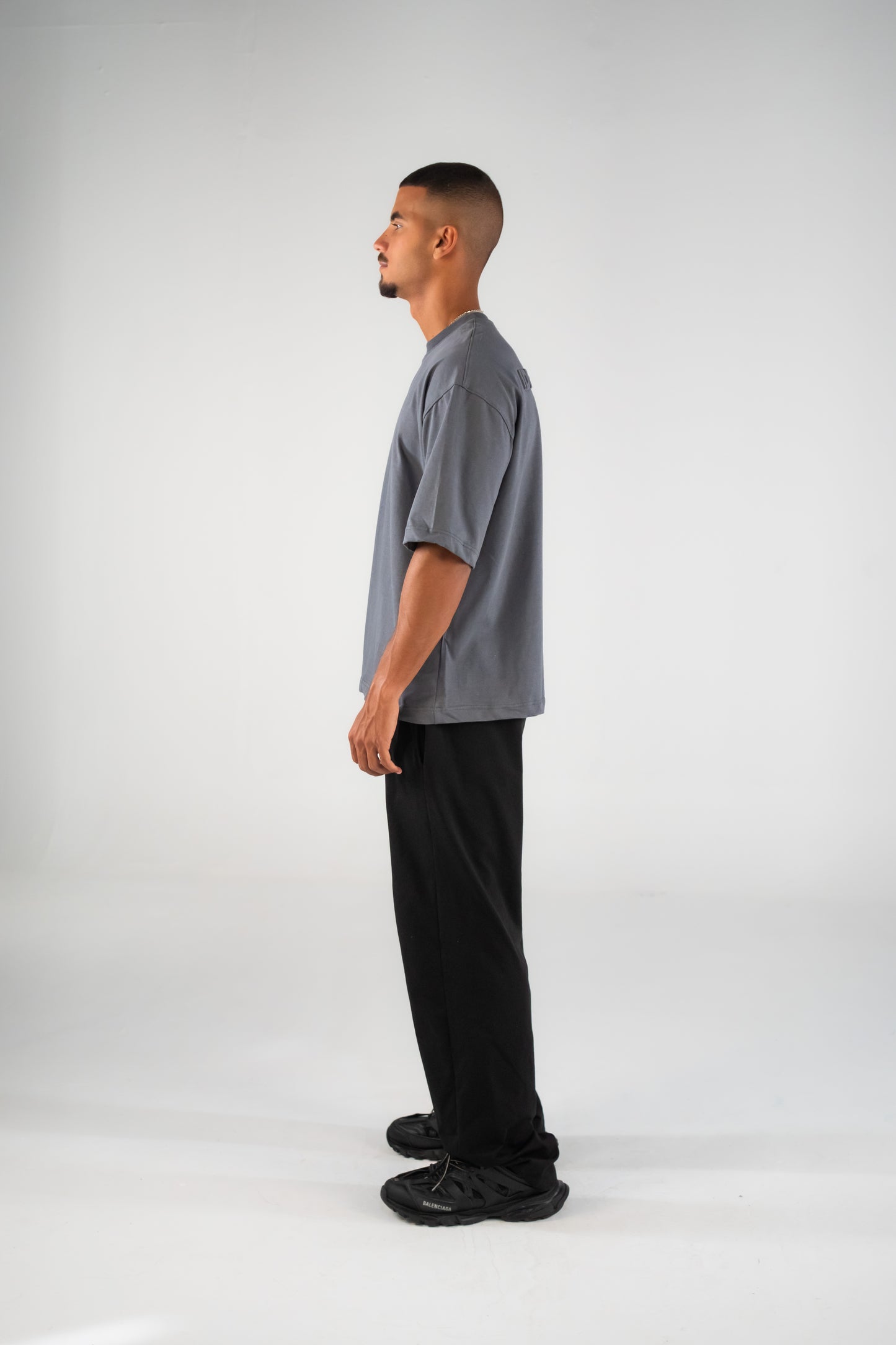 Embossed T-shirt In Grey