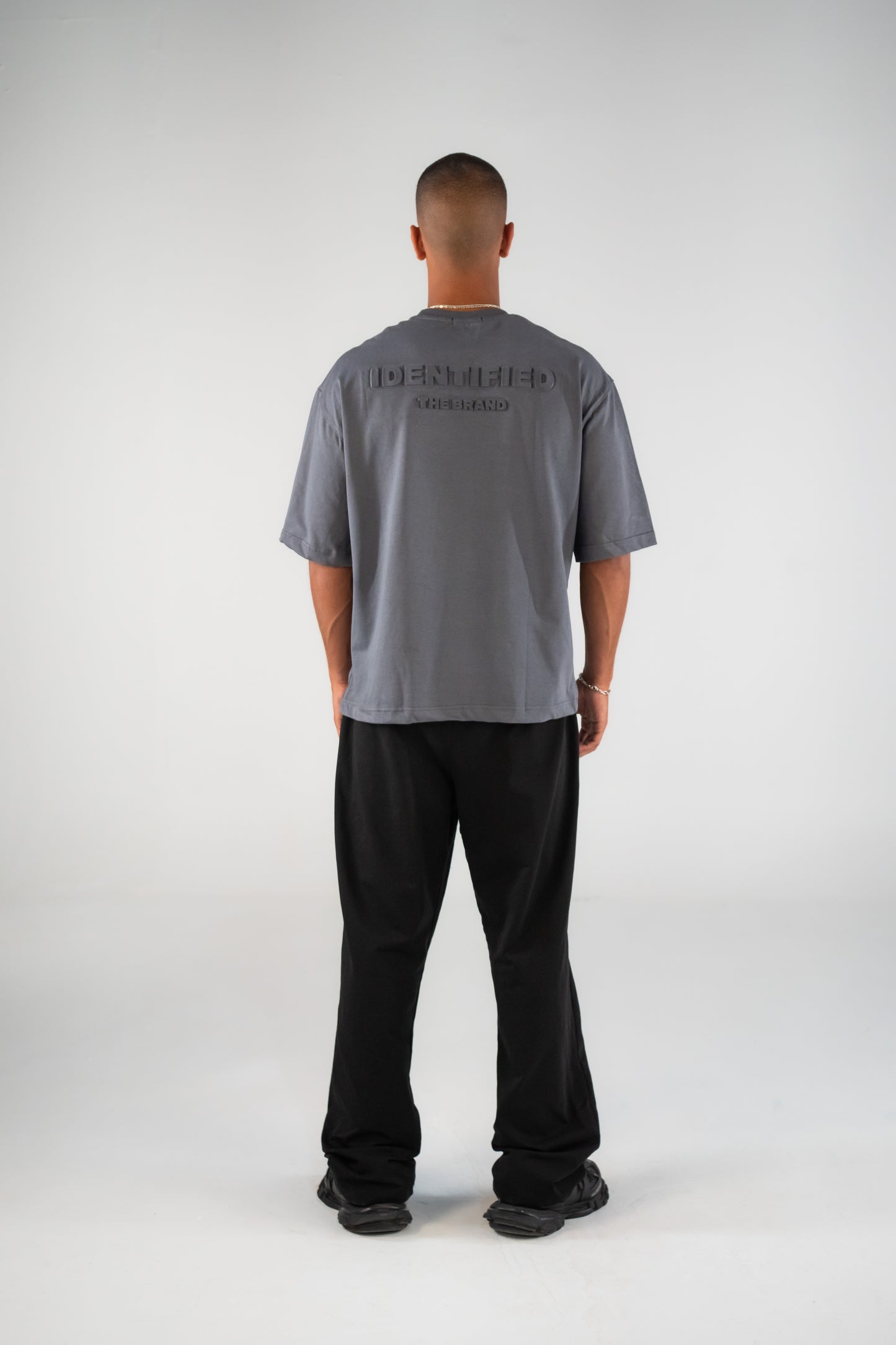 Embossed T-shirt In Grey