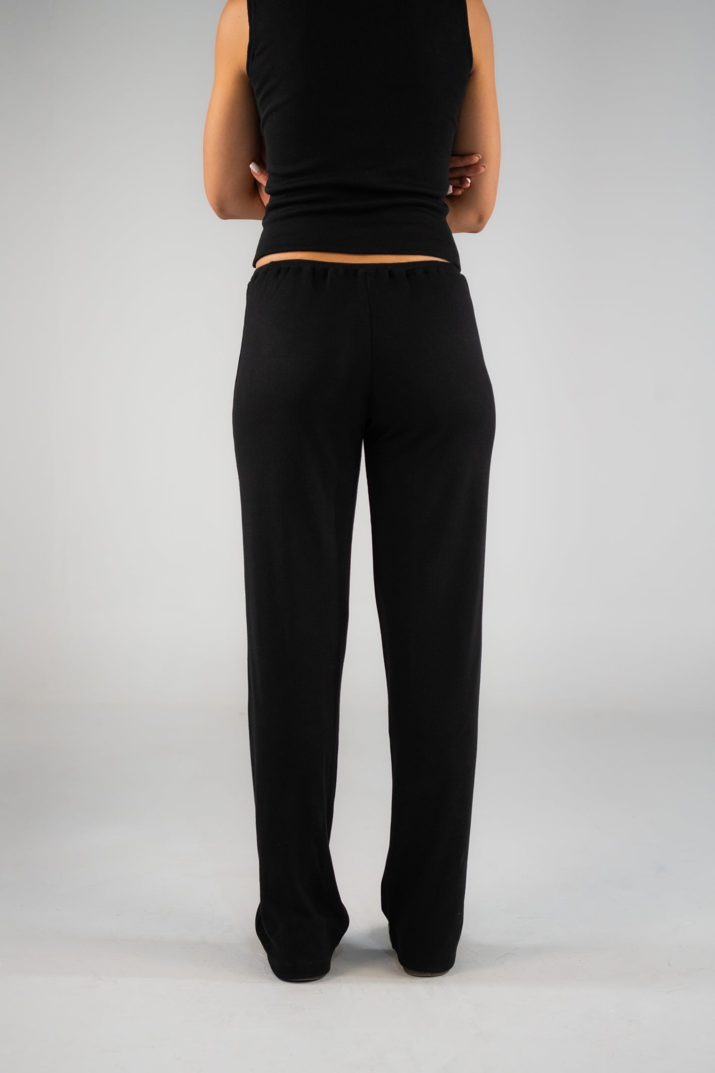 Ribbed Pants in Black
