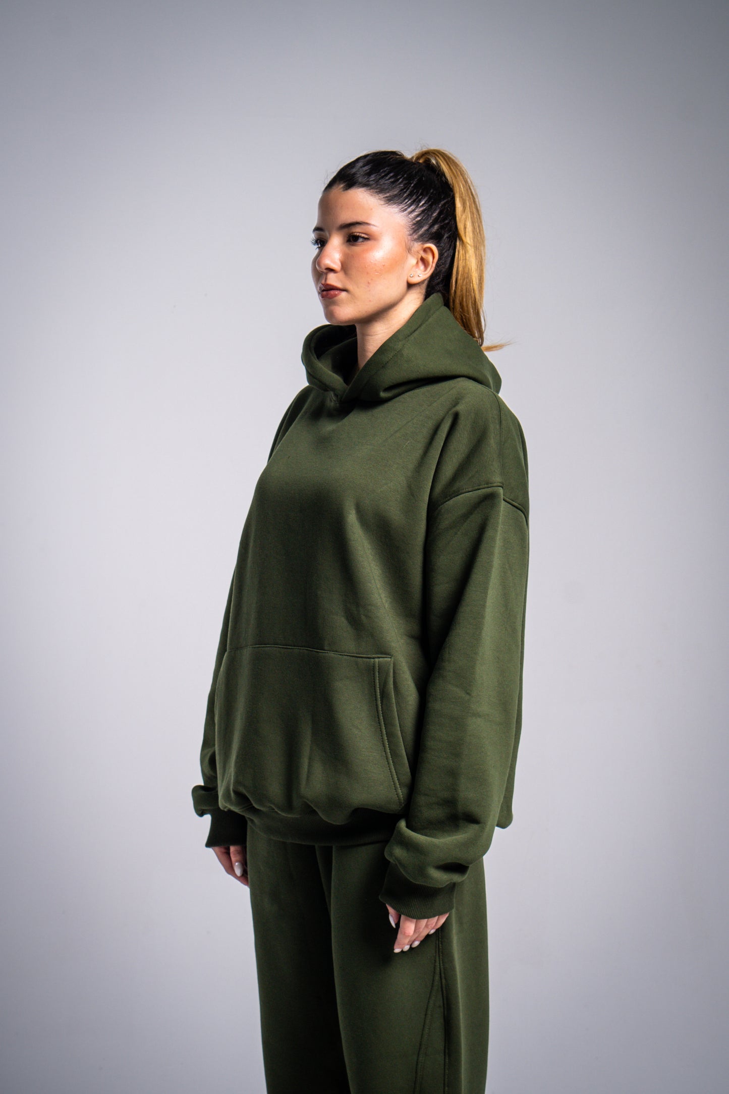 EARTHY OLIVE HOODIE