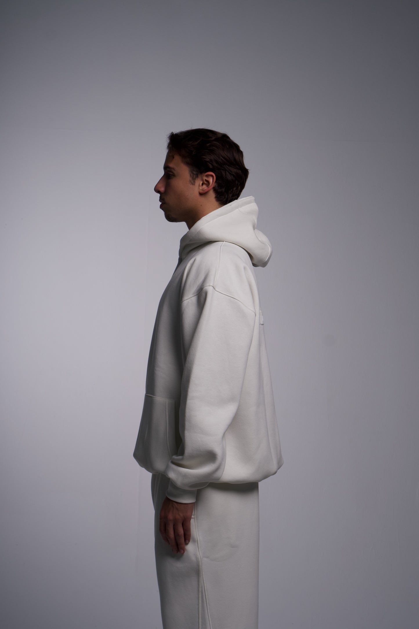 STONE WHITE HOODIE